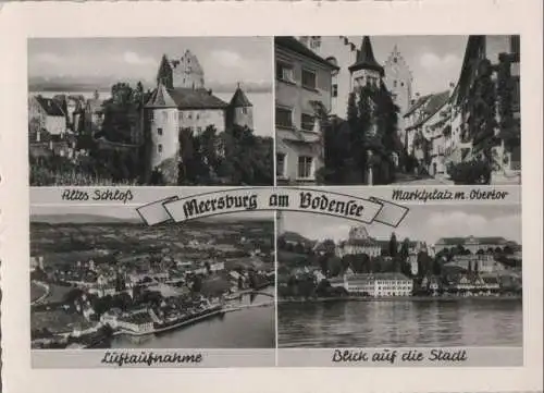 Meersburg - u.a. Marktplatz mit Obertor - ca. 1955