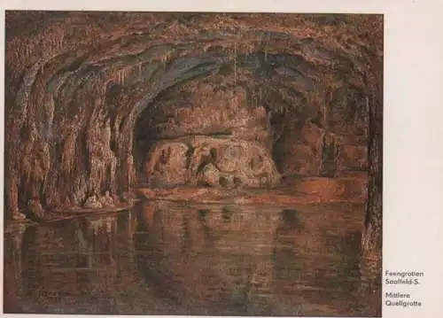 Saalfeld - Feengrotten, Mittlere Quellgrotte - 1957