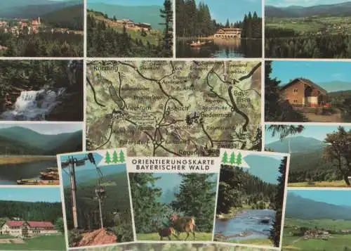 Bayerischer Wald - mit Orientierungskarte - ca. 1980