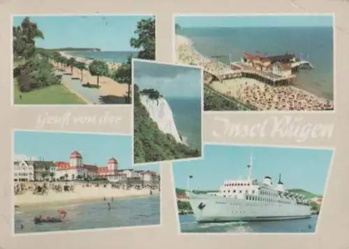 Binz - Insel Rügen u.a. Fährschiff Saßnitz - 1967