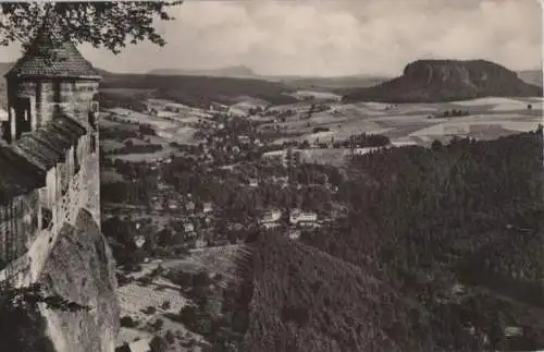 Königstein-Pfaffendorf - Blick von der Festung - 1959