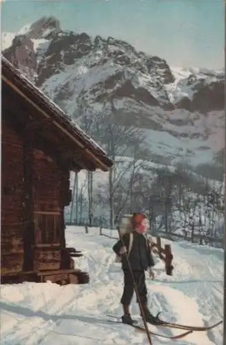 Junger Senn mit Ski - ca. 1925