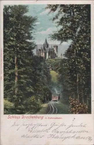 Drachenburg (auf Drachenfels) - mit Zahnradbahn