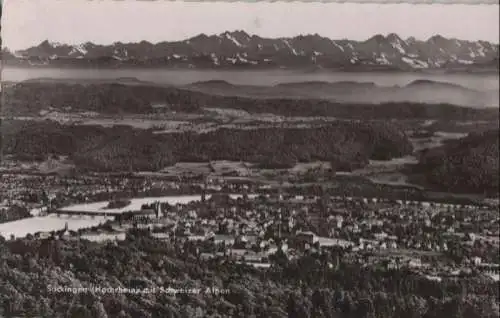 Bad Säckingen - mit Schweizer Alpen - 1959