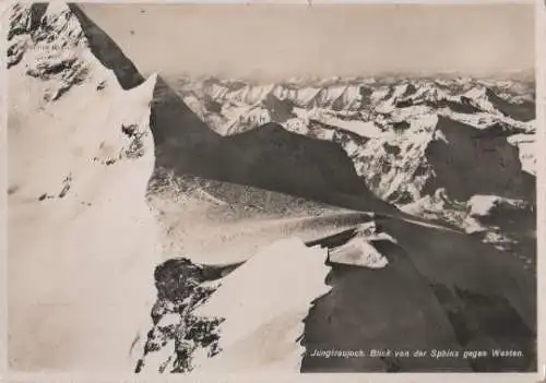 Schweiz - Schweiz - Jungfraujoch - Blick von der Sphinx - 1949