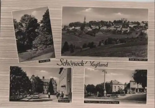 Schöneck - u.a. Blick auf den Ort - 1966