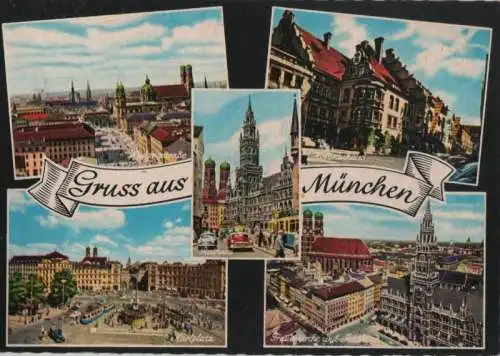 München - u.a. Frauenkirche und Rathaus - 1973