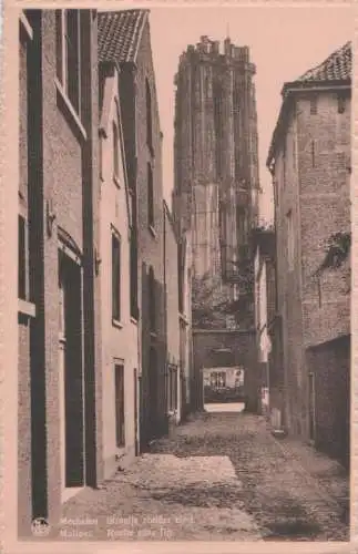 Belgien - Belgien - Mechelen - Straatje zonder eint - ca. 1935