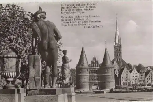 Lübeck - Merkur auf Puppenbrücke