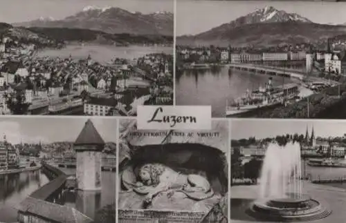 Schweiz - Schweiz - Luzern - 5 Teilbilder - ca. 1960