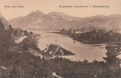 Remagen - Gruß vom Rhein - Rolandseck, Nonnenwerth - ca. 1935