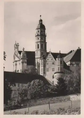 Abtei Neresheim - Prälatur und Turm - ca. 1965