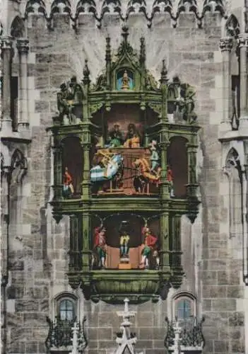 München - Glockenspiel am Rathausturm - ca. 1975