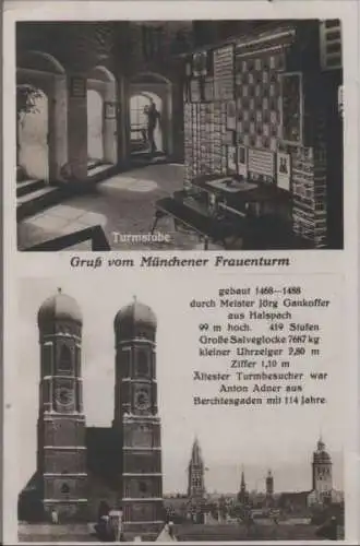 München - Frauenturm mit Turmstube - 1929