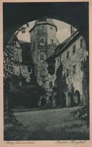 Ludwigsstadt-Lauenstein, Burg Lauenstein - Innerer Burghof - ca. 1955