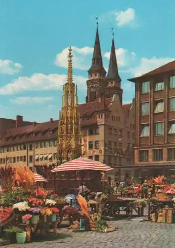 Nürnberg - Schöner Brunnen - ca. 1975