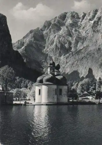 Berchtesgaden - St. Bartholomä mit Watzmannostwand - 1965