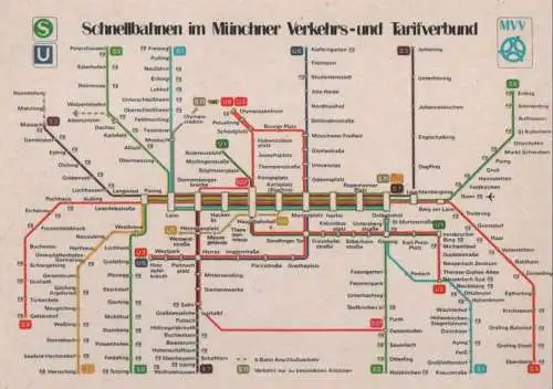 München - Schnellbahnplan