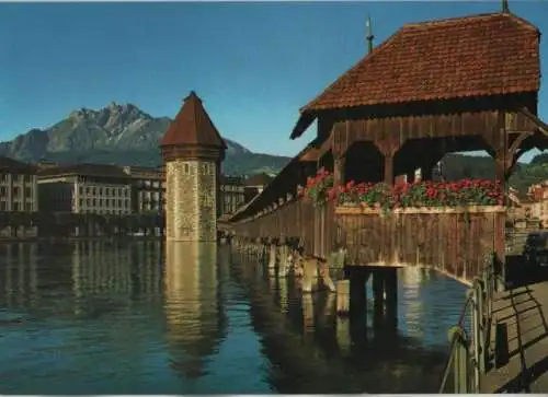 Schweiz - Schweiz - Luzern - Kapellbrücke - ca. 1985