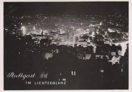 Stuttgart im Lichterglanz - ca. 1965