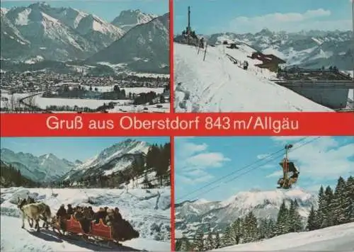 Oberstdorf - 4-Bilder-Karte - 1983