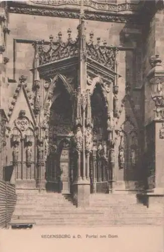 Regensburg - Portal am Dom - ca. 1935