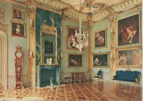 Potsdam, Sanssouci - Neues Palais, Blaue Kammer - 1971