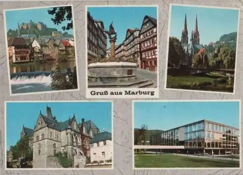 Marburg - u.a. St. Elisabeth-Kirche - 1968