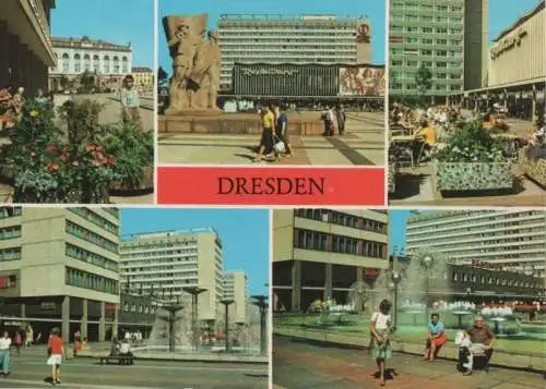 Dresden - u.a. Prager Straße - 1979