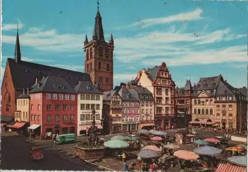 Trier - Hauptmarkt mit Petrusbrunnen - ca. 1965