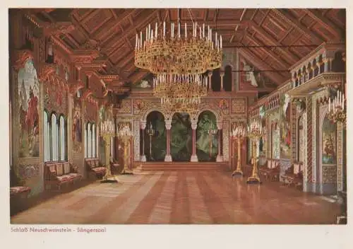 Schwangau Neuschwanstein - Sängersaal - ca. 1975