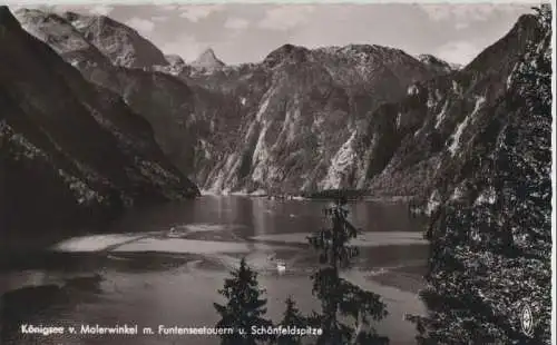 Königssee - vom Malerwinkel mit Funtenseetauern - 1956