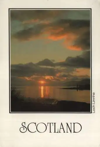 Großbritannien - Schottland - Großbritannien - Sonne über einem See