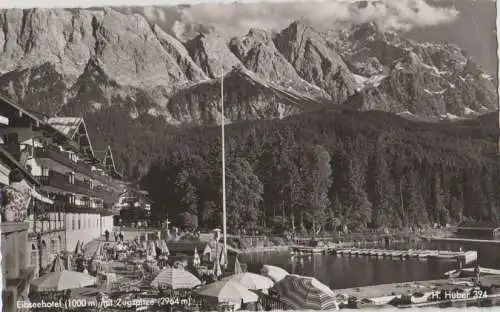 Eibsee - Eibseehotel mit Zugspitze - 1961