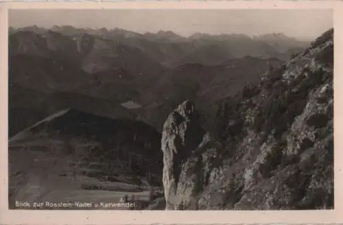 Tegernseer Hütte - Blick vom Roß- und Buchstein - ca. 1955