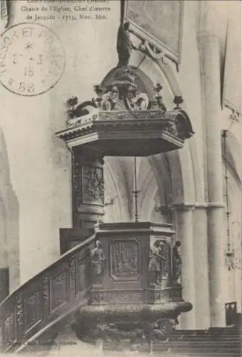 Frankreich - Ligny-en-Barrois - Frankreich - Eglise, Chaire