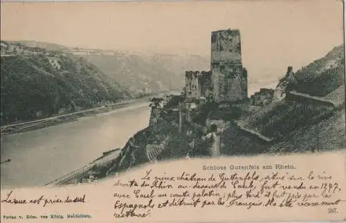 Kaub, Burg Gutenfels - ca. 1925