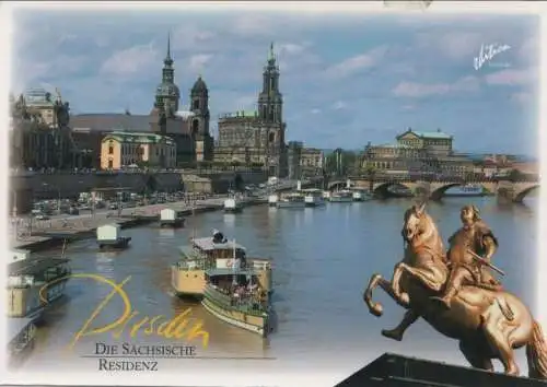 Dresden - Blick über Wasser