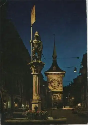 Schweiz - Schweiz - Bern - Zeitglockenturm bei Nacht - 1976