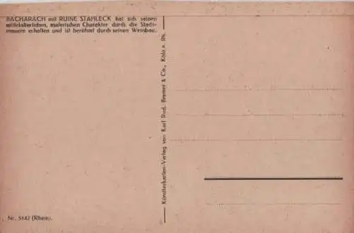 Bacharach - mit Ruine Stahleck