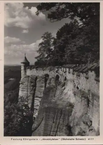 Königstein - Festung, Abratzkyfelsen - ca. 1970