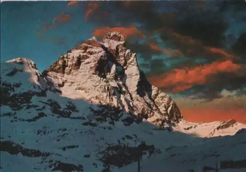 Italien - Italien - Valle d’Aosta - Aostatal - Il Monte Cervino al tramonto - 1972