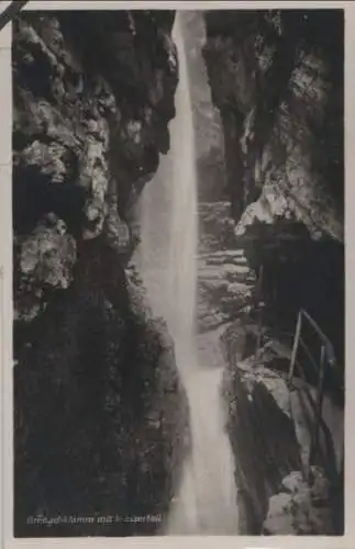 Breitachklamm - mit Wasserfall - ca. 1955