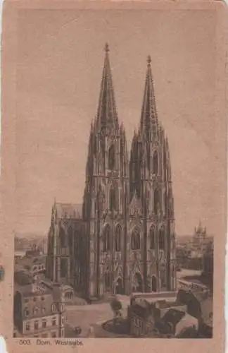 Köln - Dom - Westseite - ca. 20er