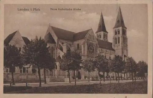 Landau - Neue katholische Kirche - 1920