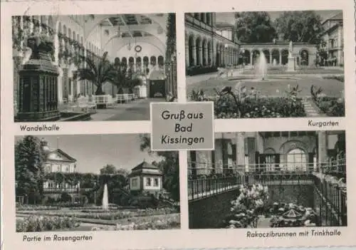 Bad Kissingen - u.a. Partie im Rosengarten - 1969