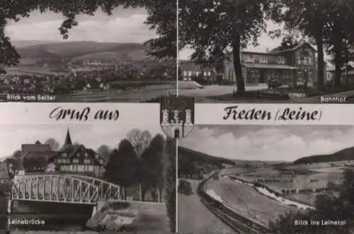 Freden - u.a. Leinebrücke - 1957