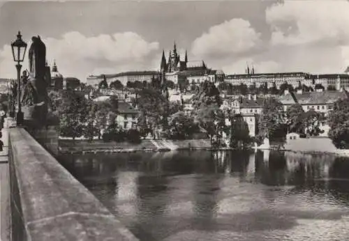 Tschechien - Tschechien - Prag - Praha - Prager Burg von der Karlsbrücke - 1965