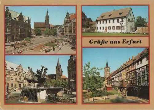 Erfurt - u.a. Krämerbrücke - 1988