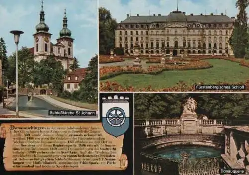 Donaueschingen - u.a. Fürstenbergisches Schloss - ca. 1980